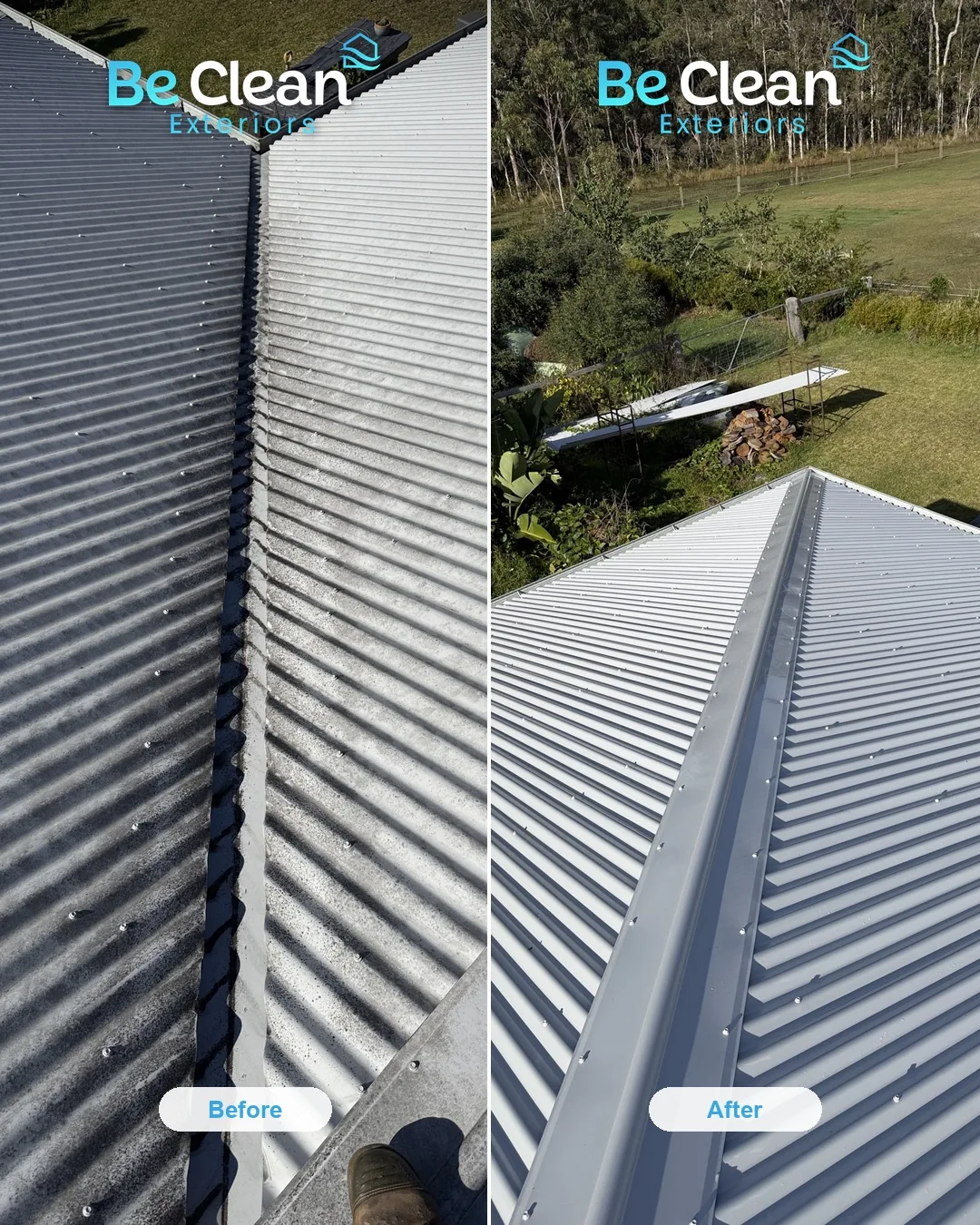 Gulmarrad ridge and face before and after by Be Clean Exteriors