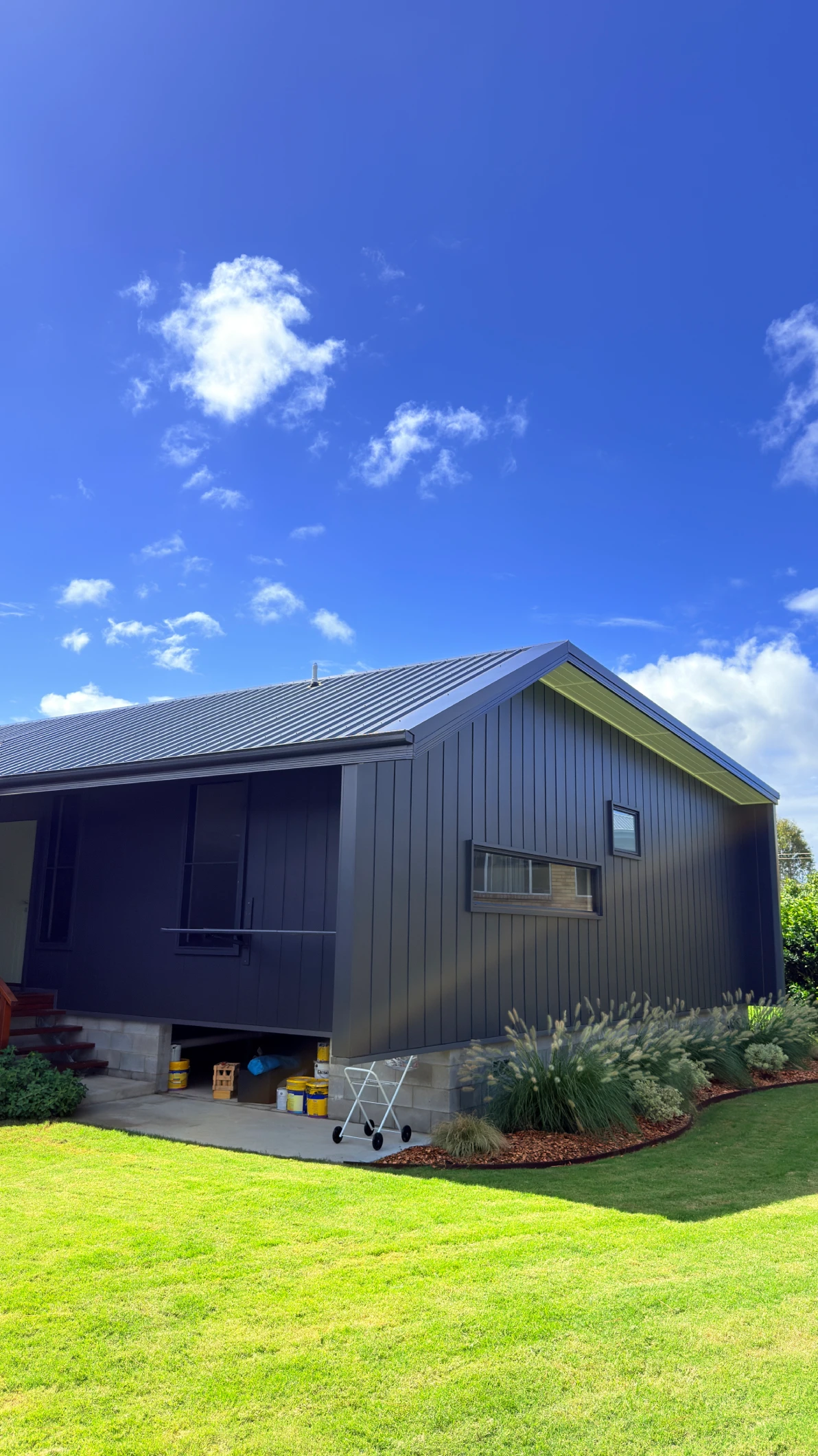 Exterior cleaning result on a Palmers Island home by Be Clean Exteriors